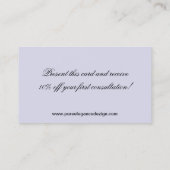 Artist maken vrouw Visitekaartje (Achterkant)