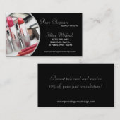 Artist maken vrouw Visitekaartje (Voorkant / Achterkant)