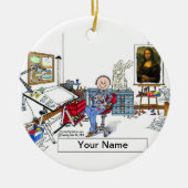 Artist - Mannelijke Keramisch Ornament (Voorkant)