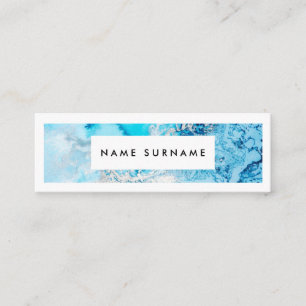 Artist Marble Aqua Waterverf Mini Visitekaartje