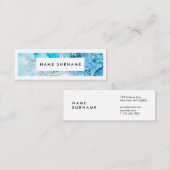 Artist Marble Aqua Waterverf Mini Visitekaartje (Voorkant / Achterkant)