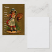 Artist met Paintborstel en Palet Visitekaartje (Voorkant / Achterkant)