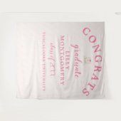 Artist Monogram Afstuderen Foto Achtergrond Wandkleed (Voorkant (horizontaal))