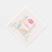 Artist Monogram Foto Afstuderen Servet (Hoek)