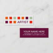 ARTIST (moskeesvierkantjes) Mini Visitekaartje (Voorkant / Achterkant)