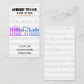 Artist | Musical Notes | Sound Engineer Visitekaartje (Voorkant / Achterkant)