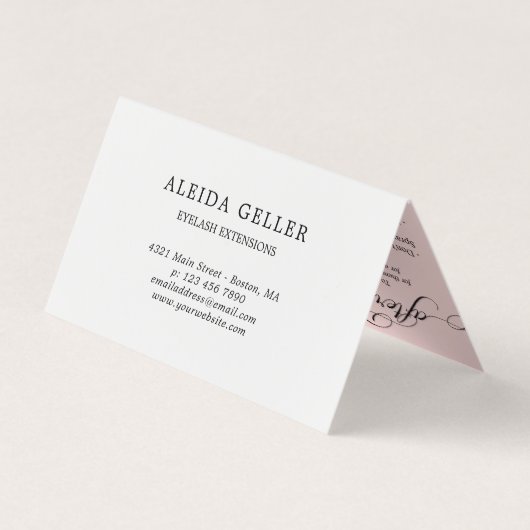 Artist na de zorg voor Zwematisch script Visitekaartje (Achterkant)