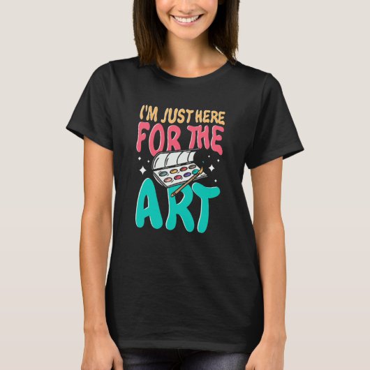 Artist Outfit Apparel for Painter Sketching Paint T-shirt (Voorkant)