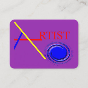 Artist Paint Swirl Visitekaartje