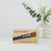 ARTIST PAINTBRUSH: Visitekaartjes (Staand voorkant)