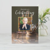 Artist, Painter, Celebration of Life Funeral Photo Kaart (Staand voorkant)