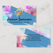 Artist Painter Creator | Verfpalet Visitekaartje (Voorkant / Achterkant)