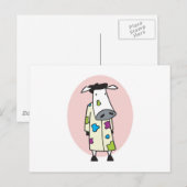 Artist Painter Koe Briefkaart (Voorkant / Achterkant)