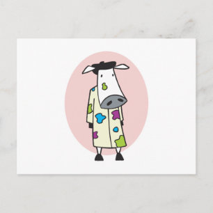 Artist Painter Koe Briefkaart