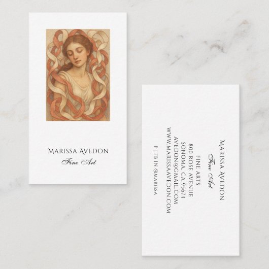 Artist Painting Visitekaartje (Voorkant / Achterkant)