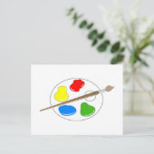 Artist Palette Briefkaart (Staand voorkant)