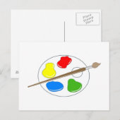 Artist Palette Briefkaart (Voorkant / Achterkant)