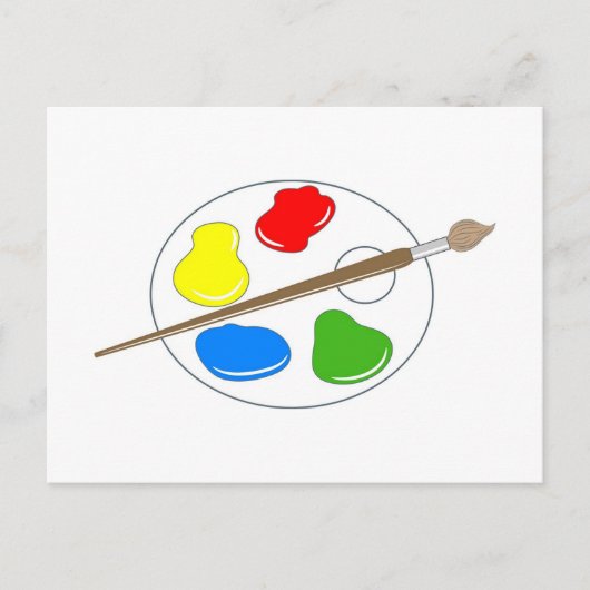 Artist Palette Briefkaart (Voorkant)