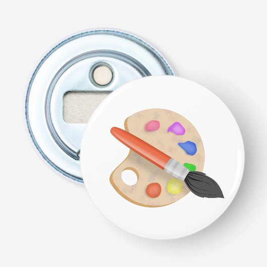 Artist Palette Button Flesopener (Voorkant)