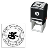 Artist Palette Certificate of Authenticity #2 URL Zelfinktende Stempel (In situ)