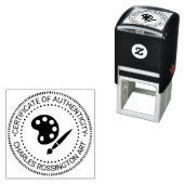 Artist Palette Certificate of Authenticity #3 Zelfinktende Stempel (In situ)