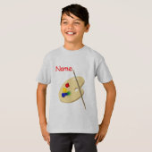 Artist Palette Kinder Grijs T-shirt voor het kinde (Voorkant volledig)