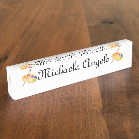 Artist Palette Naambordje (Zijkant)