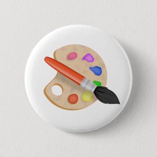 Artist Palette Ronde Button 5,7 Cm (Voorkant)