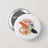 Artist Palette Ronde Button 5,7 Cm (Voorkant /achterkant)
