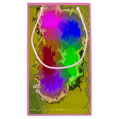 "Artist Palette" Small Glossy Gift Bag Klein Cadeauzakje (Achterkant)