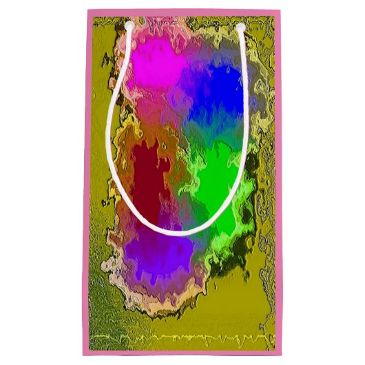 "Artist Palette" Small Glossy Gift Bag Klein Cadeauzakje (Voorkant)