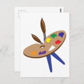 ARTIST PALLET BRIEFKAART (Voorkant / Achterkant)