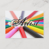 Artist Pencil Crayon Visitekaartje (Achterkant)