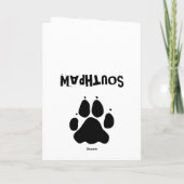 Artist Penguin - Leftie Wenskaart Kaart (Achterkant)