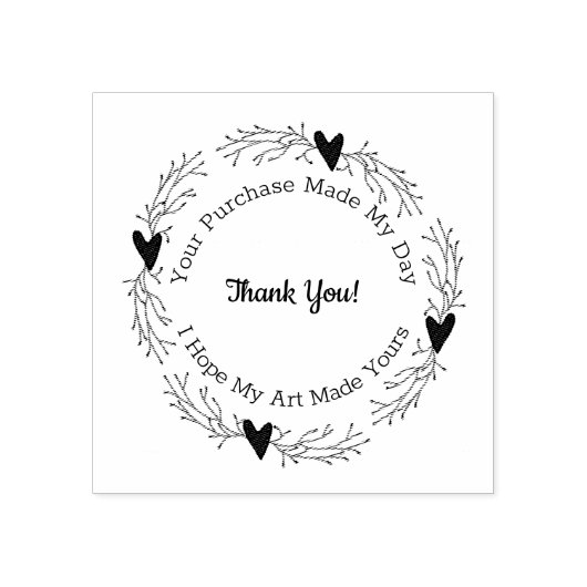 Artist Pip Berrry Heart Hartelijk dank voor de hou Rubberstempel (Afrduk)