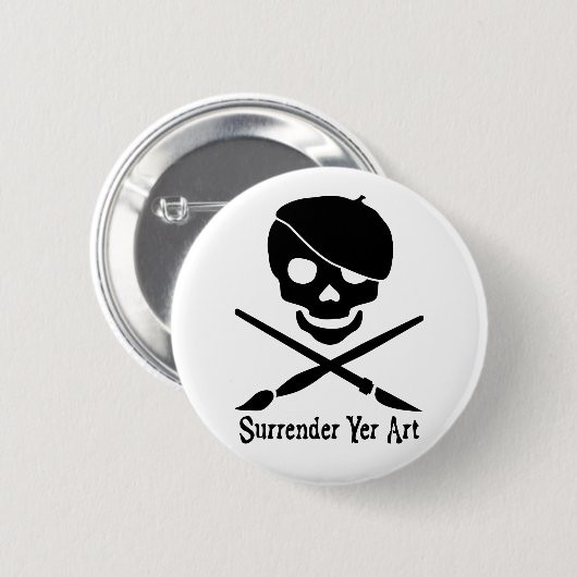 Artist Pirate Button (Voorkant /achterkant)