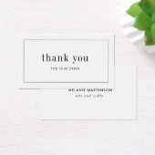 Artist Product Elegant Bestellen Dank u Kaart (Bureau)