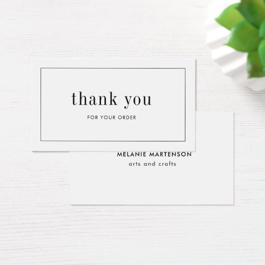 Artist Product Elegant Bestellen Dank u Kaart (Bureau)