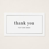 Artist Product Elegant Bestellen Dank u Kaart (Voorkant)