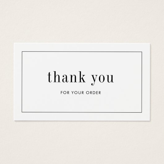 Artist Product Elegant Bestellen Dank u Kaart (Voorkant)
