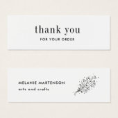Artist Product Elegant Bestellen Dank u Kaart (Voorkant /achterkant)