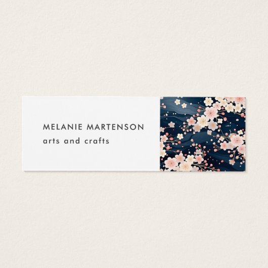 Artist Product Sakura Blossom Bestelling Dank u ka Mini Visitekaartjes (Achterkant)