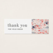 Artist Product Sakura Blossom Bestelling Dank u ka Mini Visitekaartjes (Voorkant)