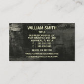 Artist Rustic Visitekaartje (Achterkant)