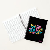 Artist Schrift Typografie, Kleurig, Stijlvol Moder Notitieboek (Binnen)