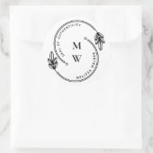 Artist Seal of Authenticity Monogram Ronde Sticker (Tas)