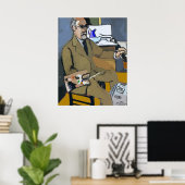 Artist Self Portrait Poster (Thuiskantoor)