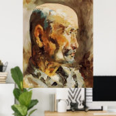 Artist Self Portrait Poster (Thuiskantoor)