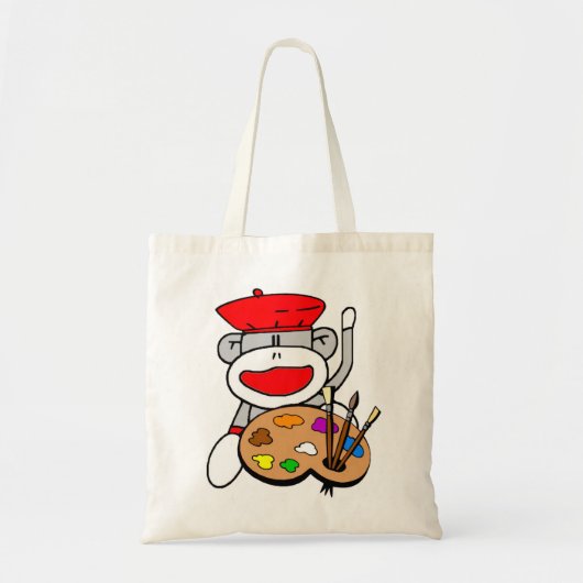 Artist Sock Monkey Tote Bag (Voorkant)