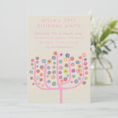 Artist Unique Abstract Tree Painting Kaart (Staand voorkant)